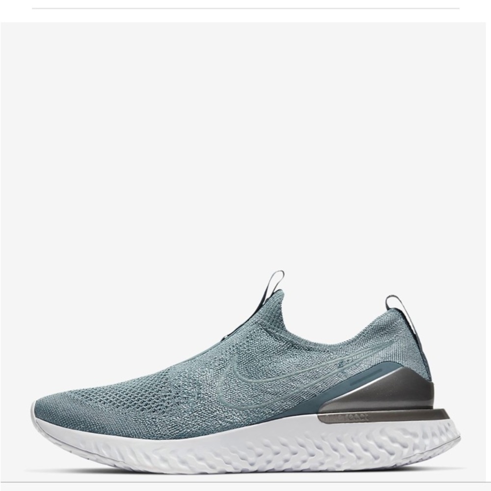 Nike Epic Phantom React Flyknit 8.5 in Silver Blue - Picture 6 of 6